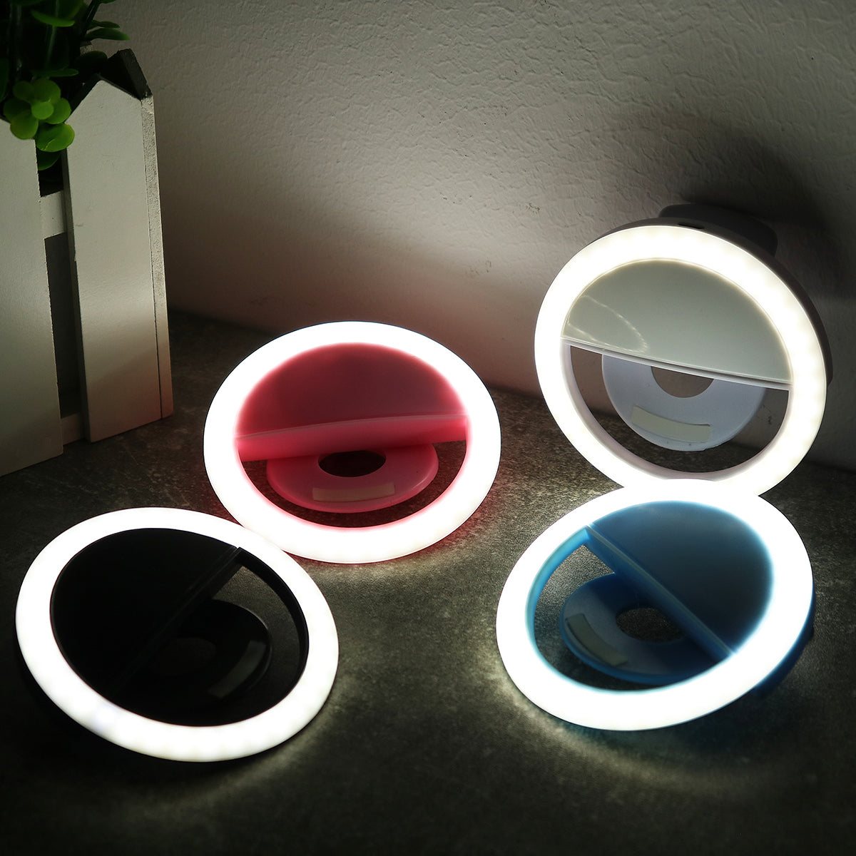 Selfie Fill Ring Lamp with Universal Clip and 3 Levels Brightness