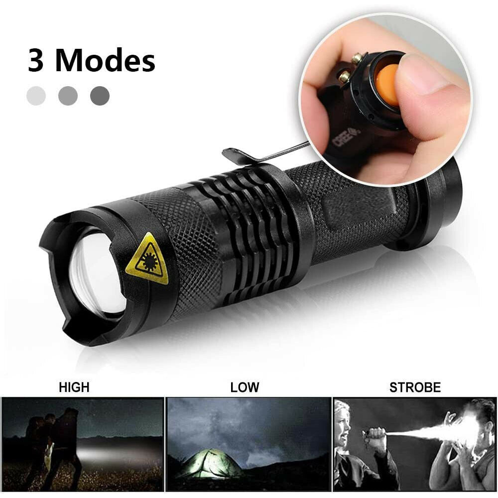 Mini LED Flashlight (Zoomable)